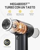 Fanttik B10 Pro Aluminum Cordless Electric Air Duster with LED Light Ring