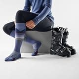 Smartwool Women's Ski Targeted Cushion Pattern Over-The-Calf Socks, Nightfall Blue