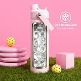 ENCOOL 26 oz Insulated Stainless Steel Water Bottle with Foldable Handle