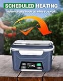 Docusvect Rechargeable Heated Lunch Box with Exact-Time Smart Scheduling