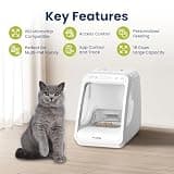 PawsPik Automatic Microchip RFID Cat Feeder with 16-Cup High Capacity