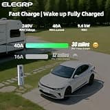 ELEGRP 40-Amp Portable Level 2 EV Charger with NEMA 14-50 Plug (J1772)