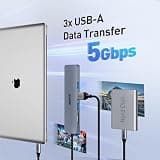 BENFEI 7-in-1 USB-C Hub with 4K 60Hz HDMI and 100W Power Delivery