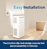 GE 5000 BTU DOE 3-in-1 Portable Air Conditioner with Auto Evaporation System