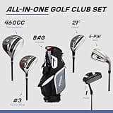 Precise M5 Right-Handed Tall Men's Complete Starter Golf Set with Bag