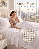 Premium 1000 Thread Count 100% Egyptian Cotton Silky Sateen King Sheet Set