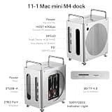 ACASIS 40Gbps Mac Mini M4 Dock and Stand with Dual-Bay NVMe Enclosure