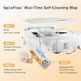 Roborock Qrevo Curv 2 Flow Robot Vacuum with SpiraFlow Self-Cleaning Mop