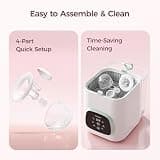 Momcozy S12 Pro Quick Hands-Free Wearable Wireless Breast Pump with Hybrid Flange