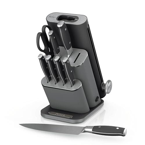 Ninja NeverDull 10-Piece Premium German Steel Knife Block Set with Black Finish