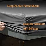 SONORO KATE Super Soft Microfiber 1800 Thread Count Equivalent Sheet Set, 6-Piece Queen