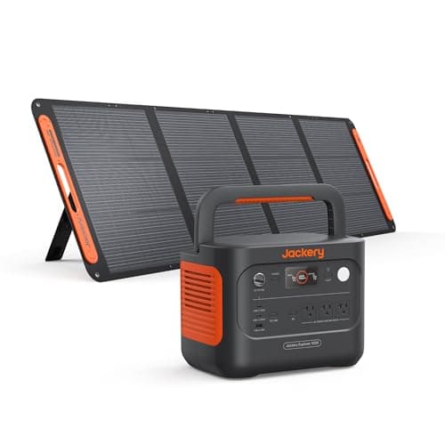 Jackery Solar Generator 1000 v2 Portable Power Station Bundle with 200W Solar Panel