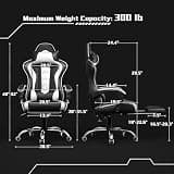Yaheetech High Back Ergonomic Gaming Chair with Electric Lumbar Massage