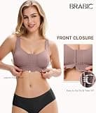 BRABIC Women's Front-Closure Surgical Compression Recovery Bra Bralette