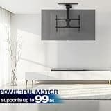 VIVO Smart Electric Flip-Down Ceiling TV Mount with Voice and App Control