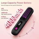 Notegala Go Brush Pro Cordless Hair Straightener Brush with MCH Heating