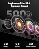 Ehaho 26-Inch UTV Soundbar with Bluetooth 5.4, Auracast, and RGB Lighting