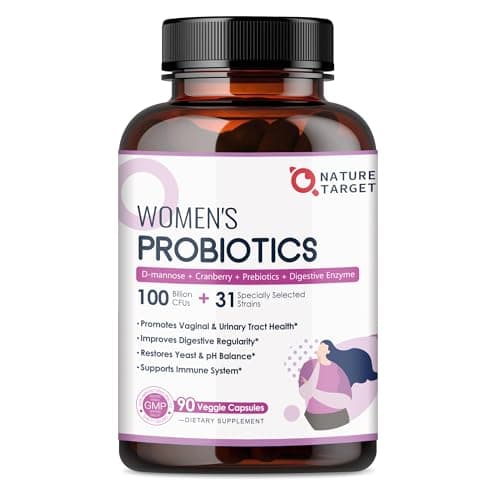 Nature Target Women's Probiotic, 100 Billion CFU, 31 Strains with Digestive Enzymes