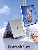 Vaydeer 3-Slot Adjustable Vertical Laptop Organizer Stand Made of Premium ABS
