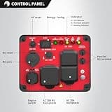 PowerSmart 3000W Portable Inverter Generator with CO Alarm Safety System