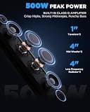 Ehaho 25-Inch UTV Soundbar with 500W Class-D Amplifier and RGB Lights