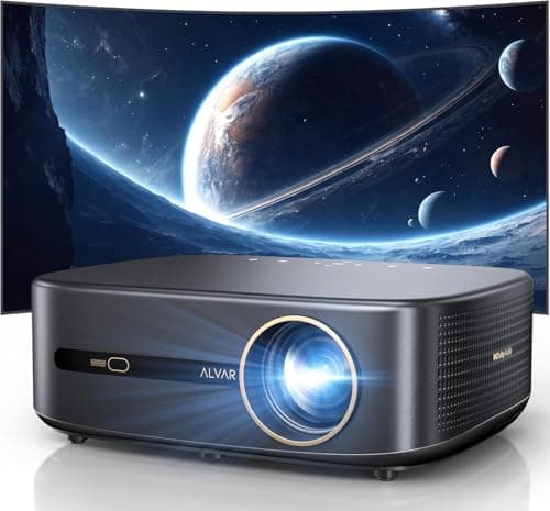 Alvar V800P Smart 1080p Projector, 2500 ANSI Lumens, Netflix built-in, 50W Audio