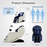 Real Relax Favor-06 3D SL-Track Full Body Zero Gravity Massage Chair with App