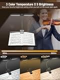 Vekkia 96 LED Rechargeable Folding Music Stand Light with 3 Color Temperatures