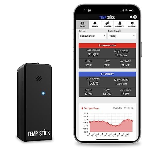 Temp Stick Remote WiFi Temperature & Humidity Sensor with 24/7 Monitoring