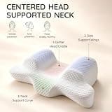 AM AEROMAX Contoured Memory Foam Back Sleep Training Beauty Sleep Pillow