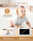 iFamily 7-Inch Large Display 1080p HD Split Screen Baby Monitor with Two Cameras