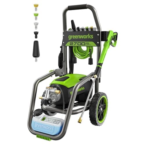 Greenworks 2700 PSI Medium-Duty Brushless Electric Pressure Washer with JettFlow