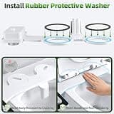 SAMODRA Ultra-Slim Non-Electric Cold Water Bidet Toilet Seat Attachment