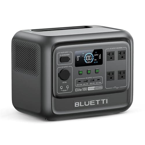 BLUETTI Elite 100 V2 Portable Power Station - 1024Wh, 1800W AC Output