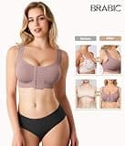 BRABIC Women's Front-Closure Surgical Compression Recovery Bra Bralette