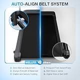 WELLFIT Folding Treadmill with Auto-Alignment Belt and Hands-Free Voice Control