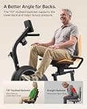 MERACH S08 Next-Generation Recumbent Exercise Bike with Lumbar Support