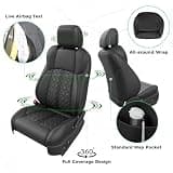 RIDEPOSH Custom Waterproof Leather Seat Protectors for 4th Gen Toyota Tacoma