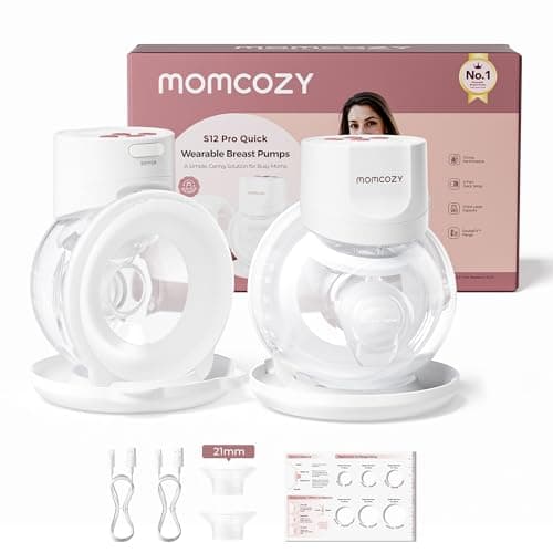 Momcozy S12 Pro Quick Hands-Free Wearable Wireless Breast Pump with Hybrid Flange