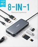 Anker 8-in-1 Dual Monitor USB-C Hub with 85W Power Delivery and Ethernet