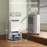 Waykar 34-Pint Energy Star Quiet Rotary Compressor Dehumidifier for 2000 Sq. Ft.