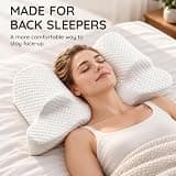 AM AEROMAX Contoured Memory Foam Back Sleep Training Beauty Sleep Pillow