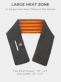 ORORO Rechargeable Heated Neck Warmer with 3M Thinsulate Insulation, Grey