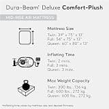Intex Mid-Rise Dura-Beam Deluxe 13-Inch Queen Air Mattress with AC Pump