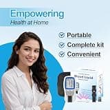 HOMEDSUN HSLPM-102 Portable 4-in-1 Lipid Analyzer and Cholesterol Kit