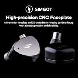 Linsoul SIMGOT EM6L 1DD+4BA Hybrid Driver High-Resolution Gaming In-Ear Monitors