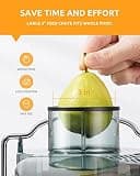 GDOR 800W Dual-Speed Centrifugal Juicer Machine with 3-Inch Wide Feed Chute