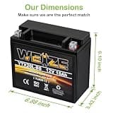 Weize YTX20L-BS Sealed AGM Maintenance-Free High Performance 12V Battery