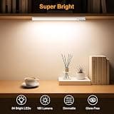 Gritin 2-Pack 10.2-Inch Under Cabinet Lights with 84 Super Bright LEDs