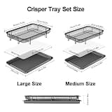 Thorses Food-Grade Stainless Steel Air Fryer Basket Set with Parchment Paper